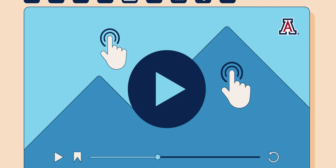 Illustration of an interactive H5P video