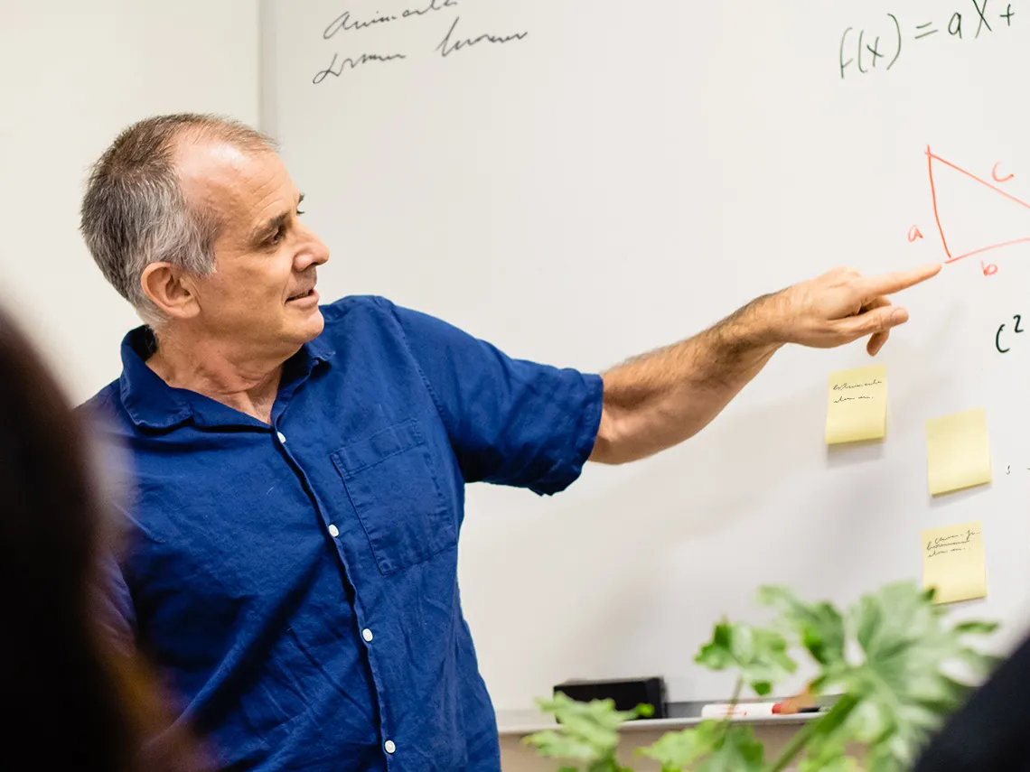 UArizona instructor during class.