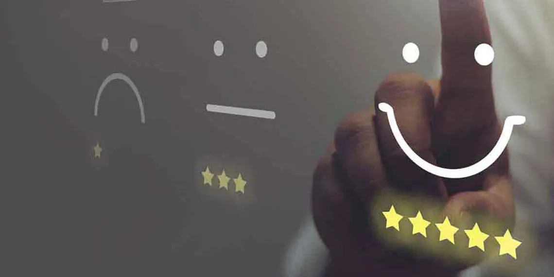 A user is taking a survey online.