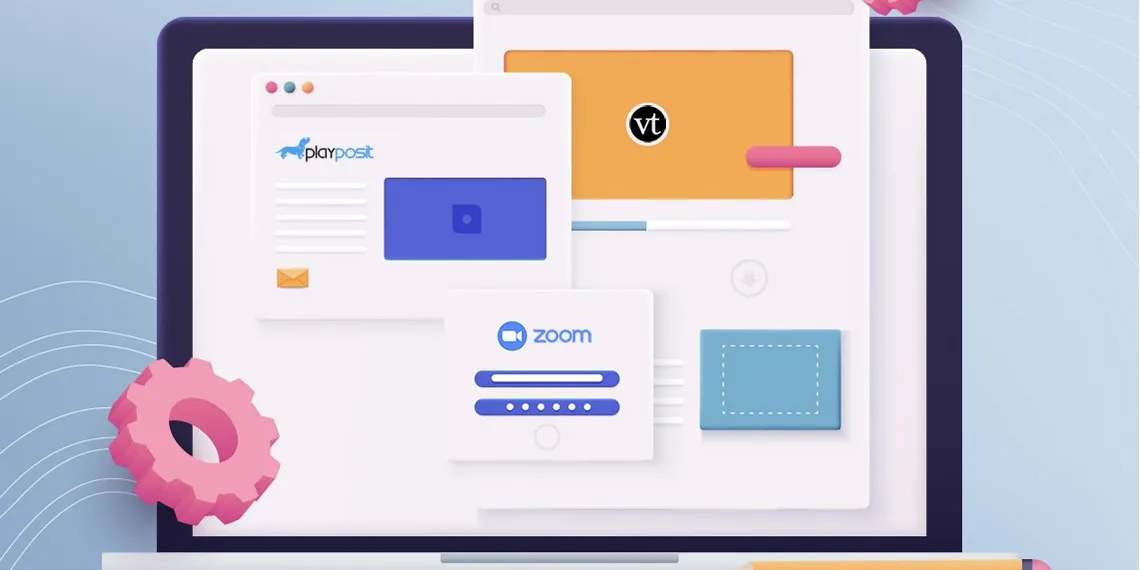 Illustrated laptop showcasing InTech tools