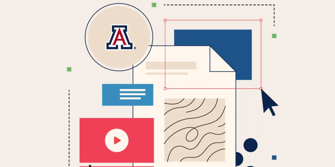 Illustration of UArizona online course design