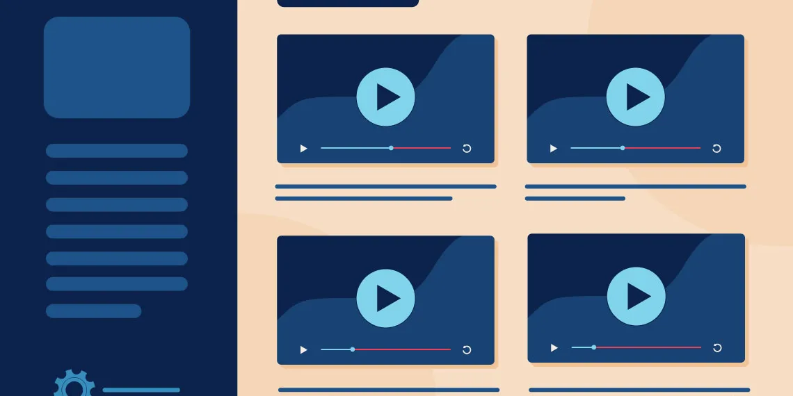 Illustration of the Panopto homepage interface