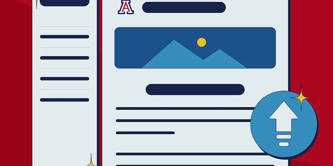 Illustration of improving your UArizona online course